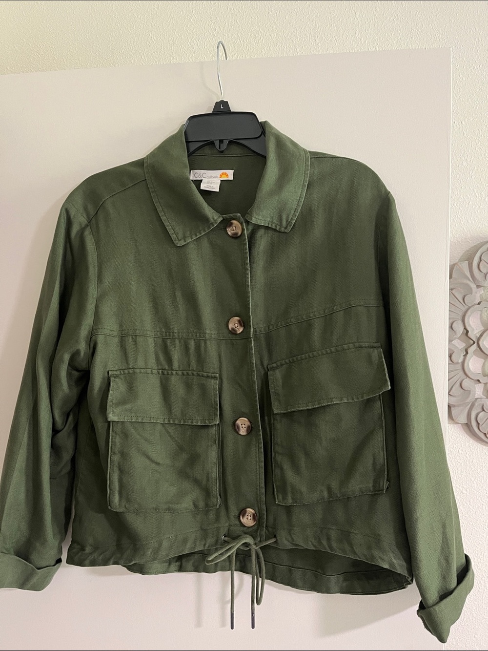C&C California Olive Green Women's Utility Jacket